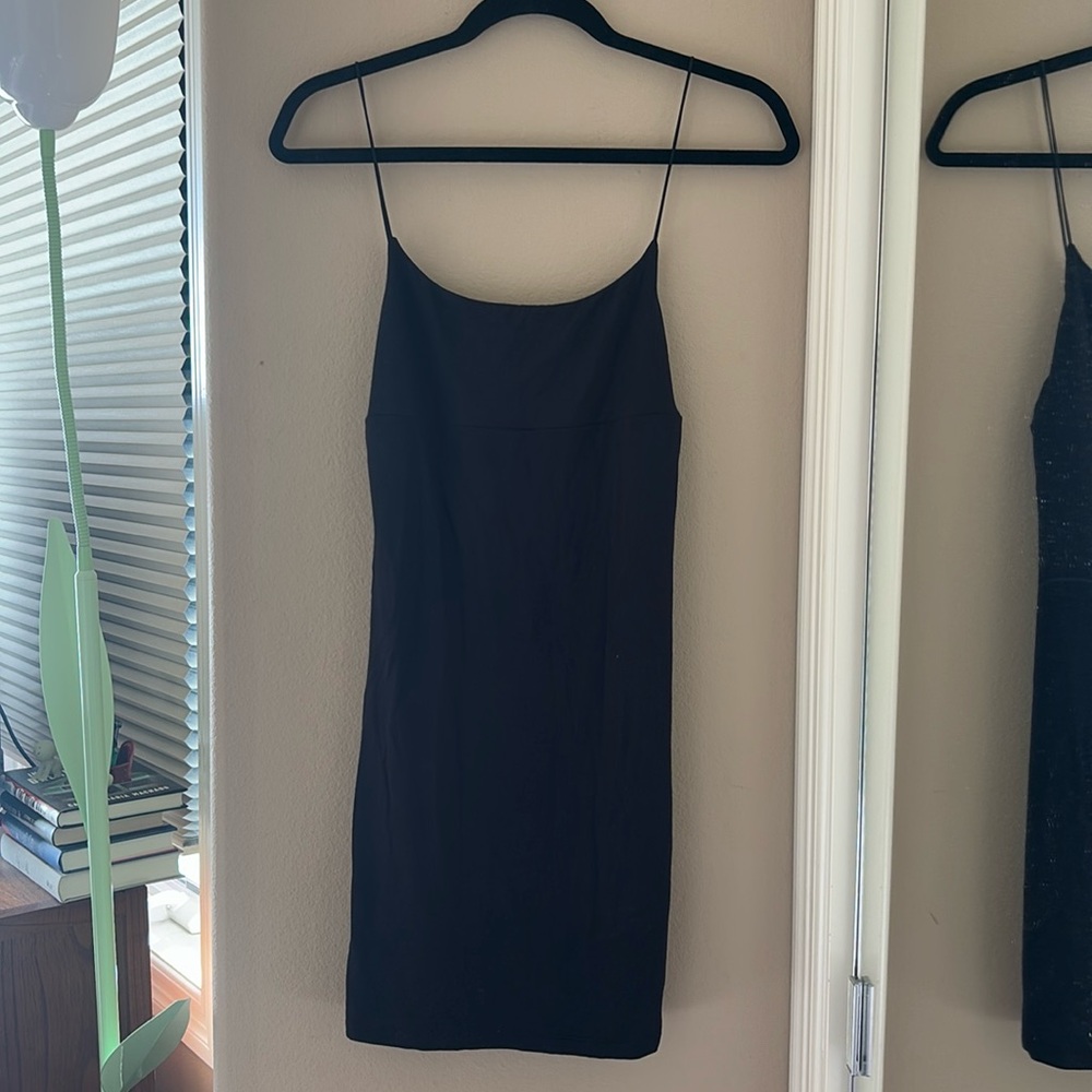 Aritzia wildfred Elegant Black Slip Dress